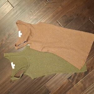 xhileration 2-pack of Holiday Sparkle Racerback Tanks